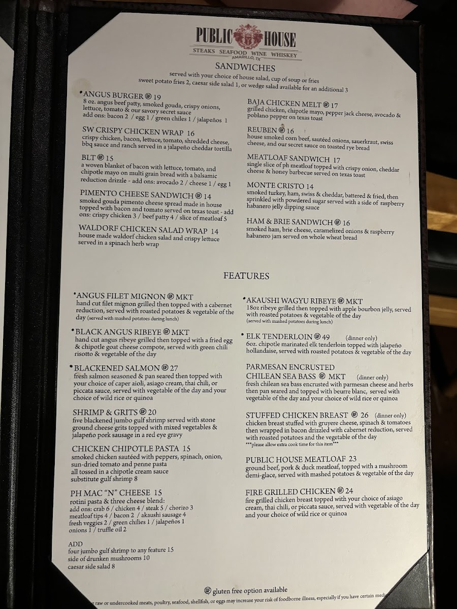Menu Public House-1